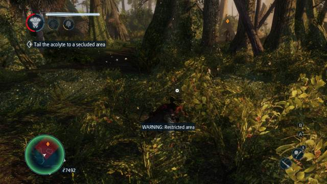 Hiding among bushes allows you to sneak past undetected - Sequence 2 - The storyline - Assassins Creed: Liberation HD - Game Guide and Walkthrough