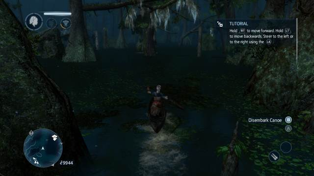 Return to the mentor now, over the branches or by canoe - Sequence 2 - The storyline - Assassins Creed: Liberation HD - Game Guide and Walkthrough