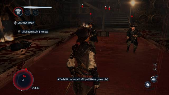 Kill quickly the marked opponents. - Sequence 3 (part 2) - The storyline - Assassins Creed: Liberation HD - Game Guide and Walkthrough