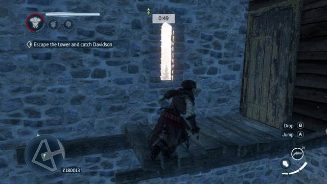 Escape from the tower using breaches in the wall - Sequence 8 - The storyline - Assassins Creed: Liberation HD - Game Guide and Walkthrough