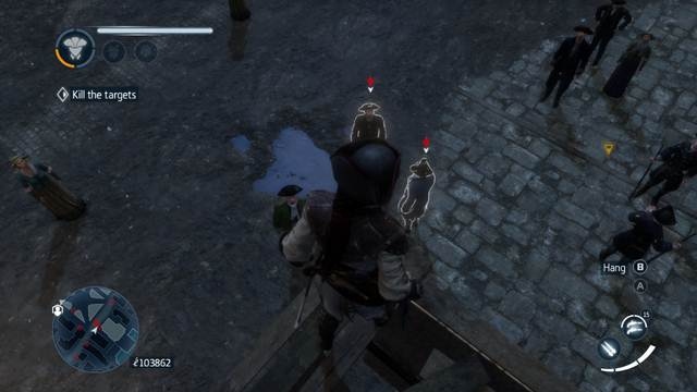 Eliminate both targets from the rooftop, by locking onto both of them - Contract - Character missions - Assassins Creed: Liberation HD - Game Guide and Walkthrough