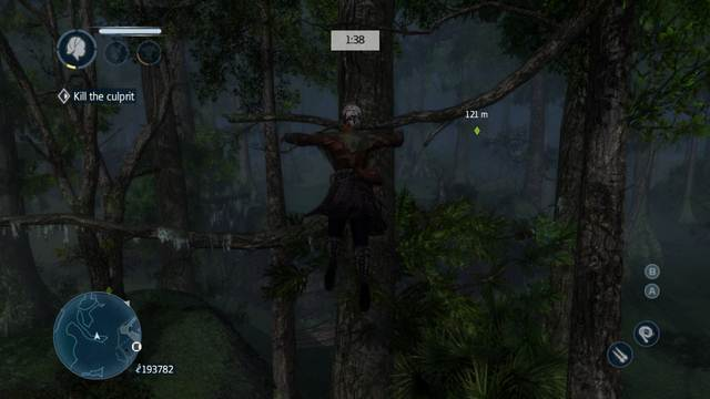 Jump over trees - it is faster this way - Detective - Bayou - Character missions - Assassins Creed: Liberation HD - Game Guide and Walkthrough