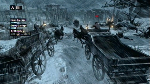 After a long ride you'll finally end up on the chariot and gain control of it - Memory 4 - Sequence 1 - A Sort of Homecoming - Assassins Creed: Revelations - Game Guide and Walkthrough