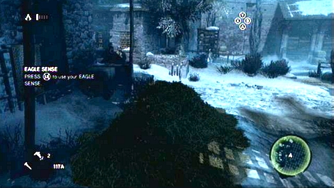 You will then have a clear way to the haystack, where you have to hide (run onto it while holding RT) - Memory 5 - p. 1 - Sequence 1 - A Sort of Homecoming - Assassins Creed: Revelations - Game Guide and Walkthrough