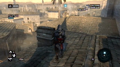 After receiving the new blade run after Yusuf to the rooftop of the nearby building - Memory 3 - Sequence 2 - The Crossroads of The World - Assassins Creed: Revelations - Game Guide and Walkthrough