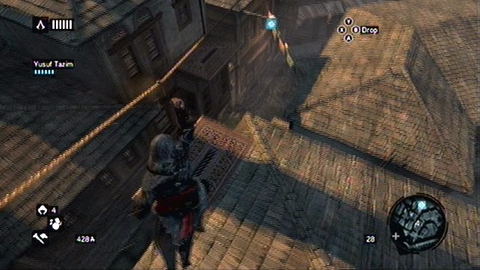 In order to use it you must to leap towards it by holding RT+A - Memory 5 - Sequence 2 - The Crossroads of The World - Assassins Creed: Revelations - Game Guide and Walkthrough