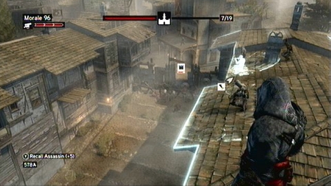 During the enemy attack, quickly place the second Barricade and few more assassins - Memory 6 - Sequence 2 - The Crossroads of The World - Assassins Creed: Revelations - Game Guide and Walkthrough