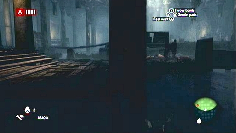 Once he is dead, quickly hide behind the pillar standing behind you - Memory 6 - p. 2 - Sequence 3 - Lost and Found - Assassins Creed: Revelations - Game Guide and Walkthrough
