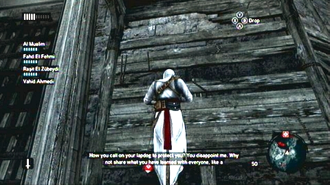 Once you get to the keep on the top of the hill, select the hidden blade as your weapon and start climbing the wall on the right - Memory 8 - Sequence 3 - Lost and Found - Assassins Creed: Revelations - Game Guide and Walkthrough