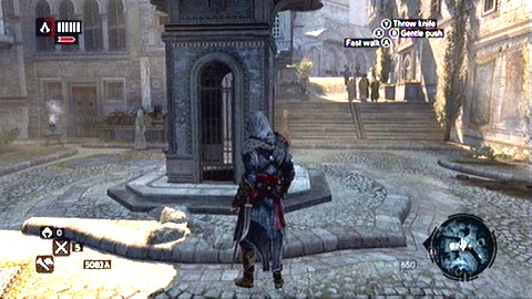 In order to quickly move to the place marked on the map, use the nearest entrance to the sewers - Memory 9 - Sequence 3 - Lost and Found - Assassins Creed: Revelations - Game Guide and Walkthrough