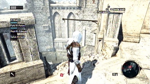 At the other end of the wall you'll find gap, where you can jump onto a wooden beam - Memory 8 - Sequence 3 - Lost and Found - Assassins Creed: Revelations - Game Guide and Walkthrough