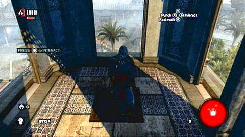 You'll find there a hatch which will lead you to the hidden room - Memory 2 - Sequence 4 - The Uncivil War - Assassins Creed: Revelations - Game Guide and Walkthrough