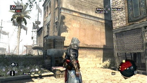After the conversation with Sofia, walk over boxes lying on the right of the four guards - Memory 3 - Sequence 4 - The Uncivil War - Assassins Creed: Revelations - Game Guide and Walkthrough