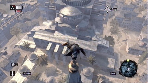Once you get there, use the Eagle Sense and examine glowing spots in this area - Memory 4 - Sequence 4 - The Uncivil War - Assassins Creed: Revelations - Game Guide and Walkthrough