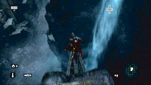 Next to your landing place you'll find a point where you can jump down into the water - Memory 5 - p. 2 - Sequence 4 - The Uncivil War - Assassins Creed: Revelations - Game Guide and Walkthrough