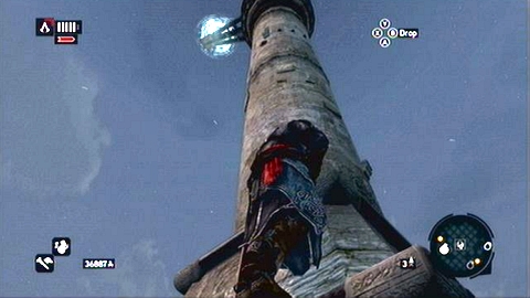 In order to start the mission, walk to the white comb, which is located on the top of the tower marked on the map - Memory 5 - Sequence 6 - Fortune's Disfavor - Assassins Creed: Revelations - Game Guide and Walkthrough
