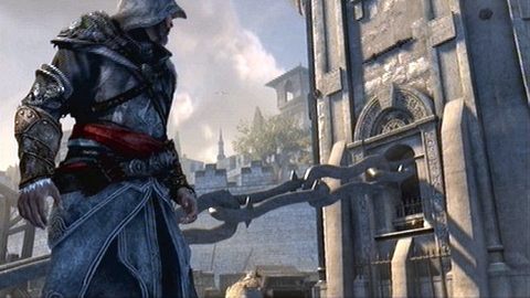 Once guards walk away, run around the tower and press B when you get to the indicated target - Memory 8 - Sequence 6 - Fortune's Disfavor - Assassins Creed: Revelations - Game Guide and Walkthrough