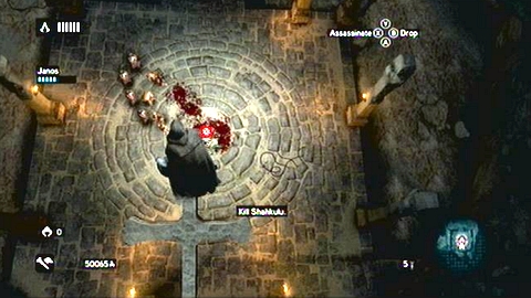 Your last target is located at the bottom - Memory 3 - Sequence 7 - Underworld - Assassins Creed: Revelations - Game Guide and Walkthrough