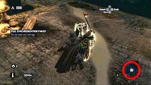 Your target will stop next to the bridge and then start to fight - Memory 5 - Sequence 7 - Underworld - Assassins Creed: Revelations - Game Guide and Walkthrough