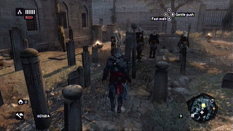 After the mission beginning, run to the indicated place and talk to assassins standing there - Memory 2 - Sequence 8 - The End of An Era - Assassins Creed: Revelations - Game Guide and Walkthrough