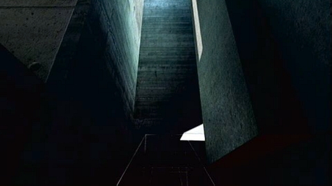 In the narrow corridor with dark blue block, go to the upper left - Escape - p. 1 - Desmonds Journey - Assassins Creed: Revelations - Game Guide and Walkthrough