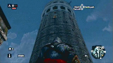 You will find it on the eastern wall of Galata Tower - Galata District (01-11) - Animus data fragments - Assassins Creed: Revelations - Game Guide and Walkthrough