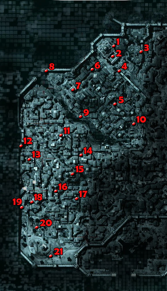 1 - Constantine District - map - Animus data fragments - Assassins Creed: Revelations - Game Guide and Walkthrough