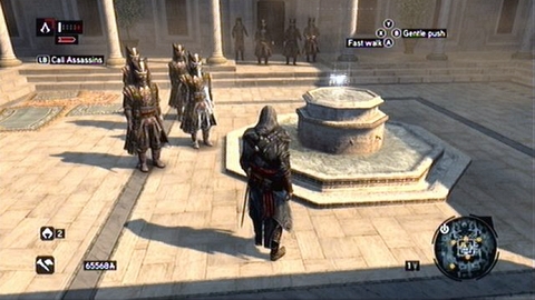 It lies in the middle of a small courtyard - Constantine District (01-10) - Animus data fragments - Assassins Creed: Revelations - Game Guide and Walkthrough