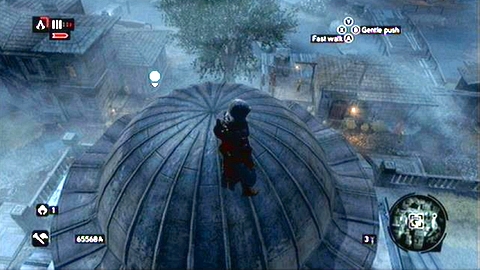 You will find it on the dome of the tower - Constantine District (01-10) - Animus data fragments - Assassins Creed: Revelations - Game Guide and Walkthrough