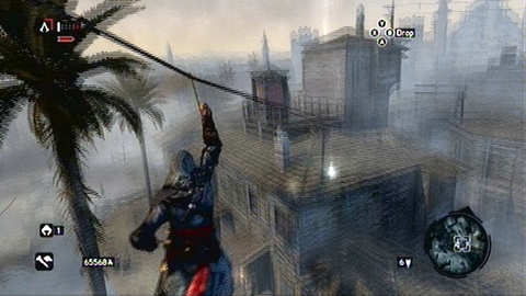 This fragment is placed under the rope hanging over houses - Constantine District (01-10) - Animus data fragments - Assassins Creed: Revelations - Game Guide and Walkthrough