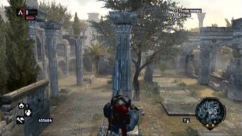 In order to get there, climb on the lowest stone pillar on the east and then jump over next parts of ruins - Constantine District (01-10) - Animus data fragments - Assassins Creed: Revelations - Game Guide and Walkthrough