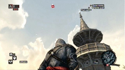 It is placed on top of the Templar tower - Constantine District (11-21) - Animus data fragments - Assassins Creed: Revelations - Game Guide and Walkthrough