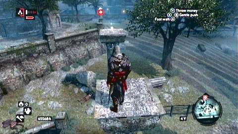 Fragment is on top of stone column - Constantine District (11-21) - Animus data fragments - Assassins Creed: Revelations - Game Guide and Walkthrough