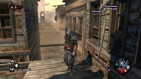 You'll get it by executing a long jump with help of the hook blade on a small container hanging under the rooftop - Bayezid District/Arsenal (21-29) - Animus data fragments - Assassins Creed: Revelations - Game Guide and Walkthrough