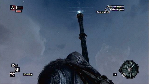 This fragment is located also on the tower, but this time you'll find it on the top of the mast - Bayezid District/Arsenal (30-34) - Animus data fragments - Assassins Creed: Revelations - Game Guide and Walkthrough