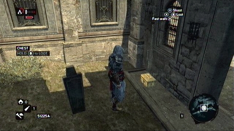 Treasure is hidden next to the exit from the cemetery - Galata District (01-12) - Treasure chests - Assassins Creed: Revelations - Game Guide and Walkthrough