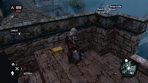 The chest is hidden on top of a high tower - Bayezid District/Arsenal (01-10) - Treasure chests - Assassins Creed: Revelations - Game Guide and Walkthrough
