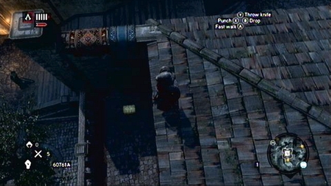 It lies on a terrace near the stairs - Bayezid District/Arsenal (01-10) - Treasure chests - Assassins Creed: Revelations - Game Guide and Walkthrough