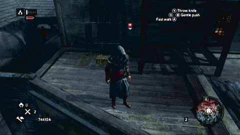 It lies on the roof of the building, near the scaffold - Bayezid District/Arsenal (21-30) - Treasure chests - Assassins Creed: Revelations - Game Guide and Walkthrough