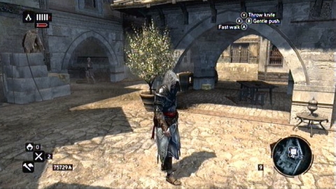 It is located under the stone gazebo standing in the middle of a small courtyard - Bayezid District/Arsenal (21-30) - Treasure chests - Assassins Creed: Revelations - Game Guide and Walkthrough