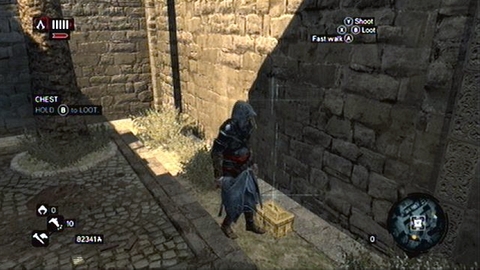 You'll find this treasure next to the high wall - Imperial District (01-10) - Treasure chests - Assassins Creed: Revelations - Game Guide and Walkthrough