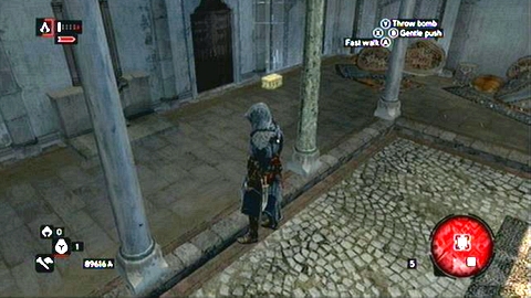 It is hidden in a corner of a small courtyard - Imperial District (21-28) - Treasure chests - Assassins Creed: Revelations - Game Guide and Walkthrough