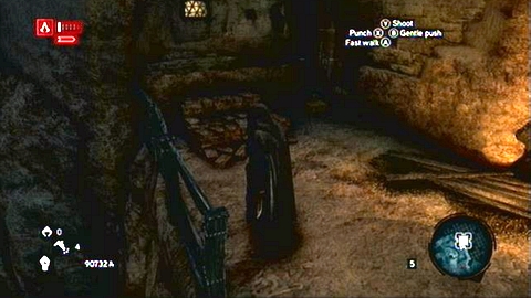 It lies in the corner of street on one of the higher levels of city - Capadocia (01-12) - Treasure chests - Assassins Creed: Revelations - Game Guide and Walkthrough