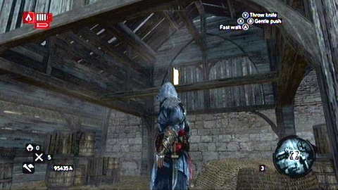 It is hidden under the roof of the wooden warehouse - Location of pages - Ishak Pashas memoir pages - Assassins Creed: Revelations - Game Guide and Walkthrough