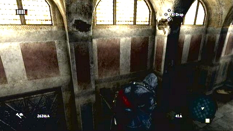 From there you have to jump to the left and grab a damaged pillar - Hagia Sophia's Secret - p. 1 - Ishak Pashas memoir pages - Assassins Creed: Revelations - Game Guide and Walkthrough