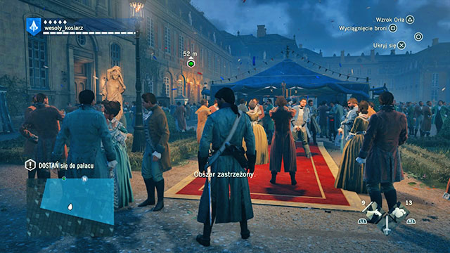 A huge party, lots of guests, lots of guards. - 03 - High Society - Sequence 1 - Assassins Creed: Unity - Game Guide and Walkthrough