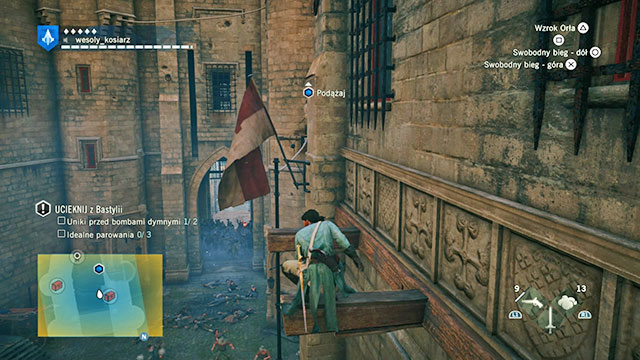 Arno is climbing while the Revolution begins below. - 01 - Imprisoned - Sequence 2 - Assassins Creed: Unity - Game Guide and Walkthrough