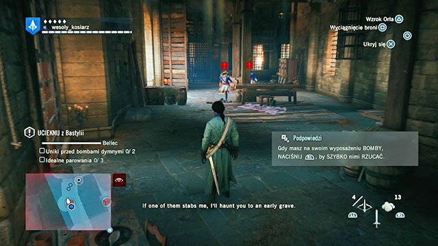 Bellec opens the door, Arno protects him. - 01 - Imprisoned - Sequence 2 - Assassins Creed: Unity - Game Guide and Walkthrough