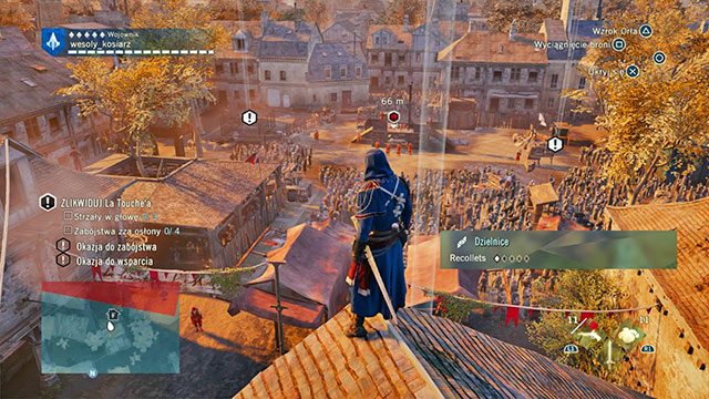 The square is full of people who can hide you. - 02 - Rise of the Assassin - Sequence 11 - Assassins Creed: Unity - Game Guide and Walkthrough