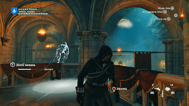 The lightning strikes where Arno was a moment ago. - 03 - The Temple - Sequence 12 - Assassins Creed: Unity - Game Guide and Walkthrough